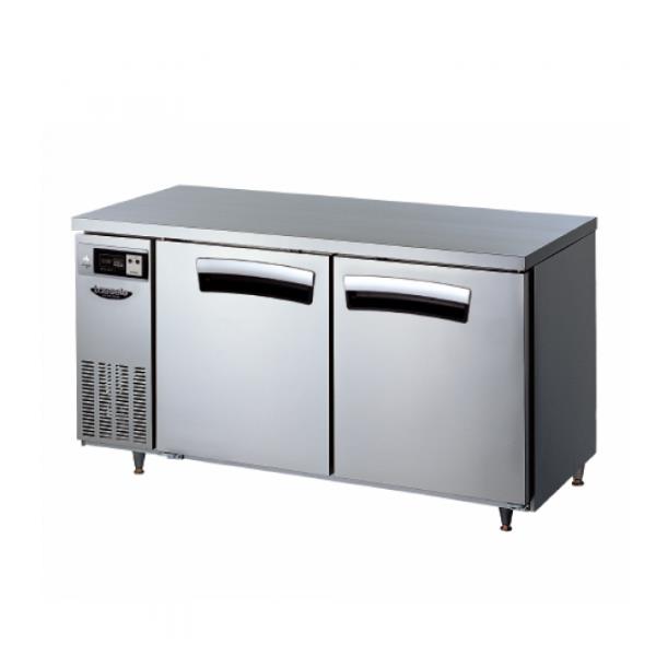 [라셀르] 간냉식 올스텐 업소용 테이블형 냉동고 336L 2도어 가로 1500 자동성에제거