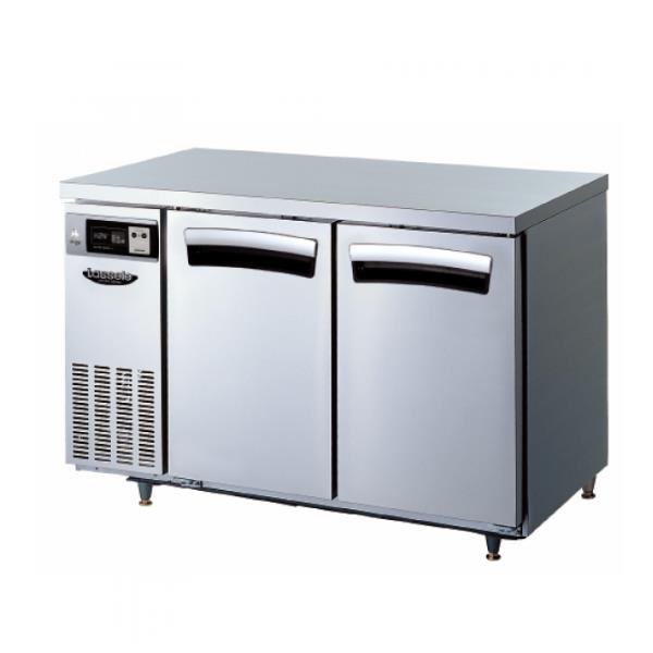 [라셀르] 직냉식 올스텐 업소용 테이블형 냉장고 300L 2도어 가로 1200 자동성에X