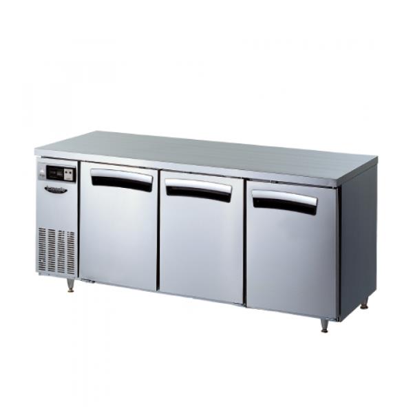 [라셀르] 직냉식 올스텐 업소용 테이블형 냉장고 512L 3도어 가로 1800 자동성에X