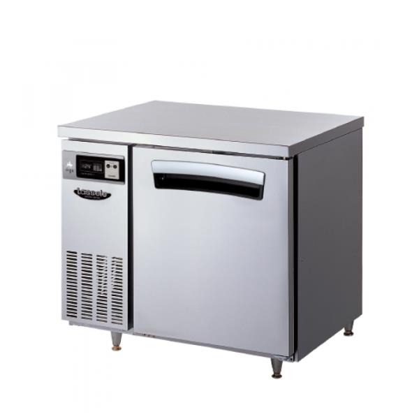 [라셀르] 간냉식 올스텐 업소용 테이블형 냉장고 210L 1도어 가로 900 자동성에제거