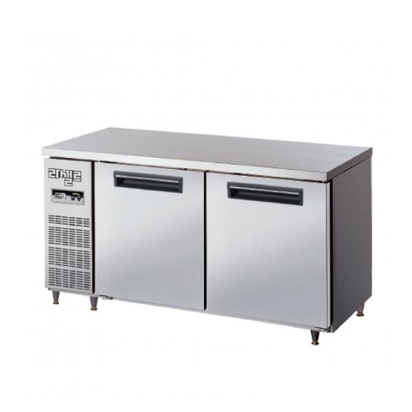 [라셀르] 직냉식 업소용 디지털 냉장고 400L 2도어 가로 1500 내부스텐 외부메달 자동성에X