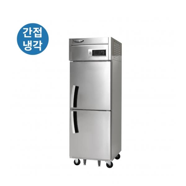 [라셀르] 간냉식 올스텐 25BOX 업소용 냉장고 도어 좌흰지 505L (냉장2칸)