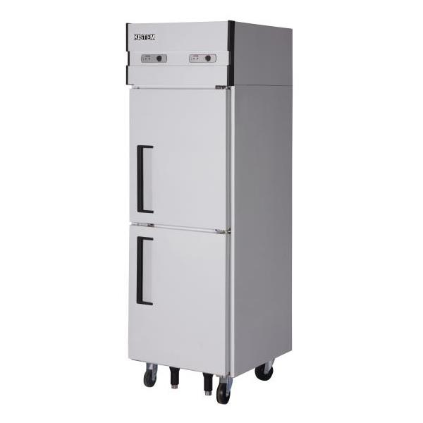 [키스템] 올스텐 직냉식 업소용냉장고 346L 냉장1칸 냉동1칸 수직형 25박스 2도어
