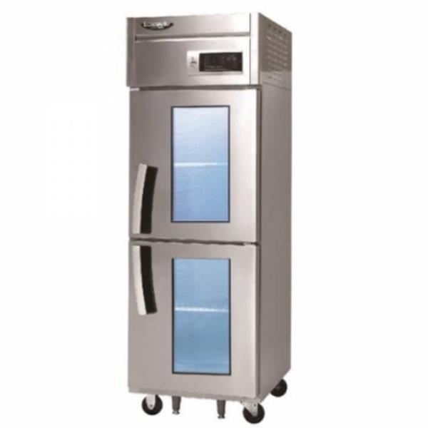 [라셀르] 간냉식 올스텐 25BOX 업소용 LED 냉장고 505L (냉장2칸)