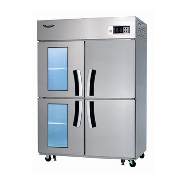[라셀르] 직냉식 올스텐 45BOX 업소용 LED 냉장고 1049L 냉장527L+냉동522L 유리도어 (냉장2칸 냉동2칸)