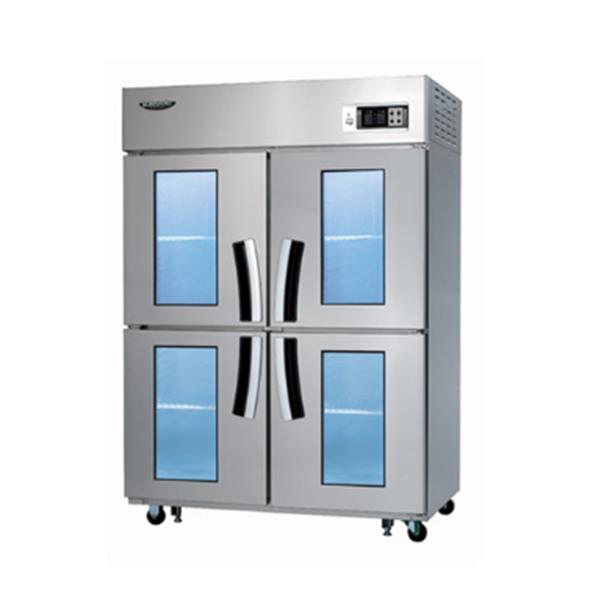 [라셀르] 직냉식 올스텐 45BOX 업소용 LED 냉장고 1098L 유리도어 (냉장4칸)