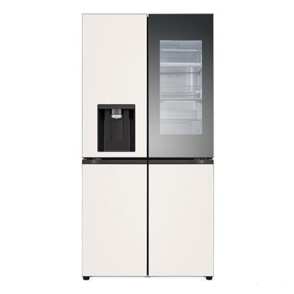 [엘지] 매직스페이스 오브제컬렉션 얼음정수기 냉장고 원매직 820L 베이지 베이지