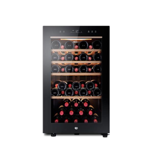[하이얼] 와인셀러 냉장고 49병 터치컨트롤 블랙