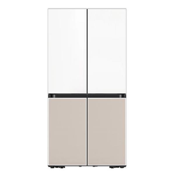 [삼성] 비스포크 4도어 냉장고 874L 새틴화이트/새틴베이지